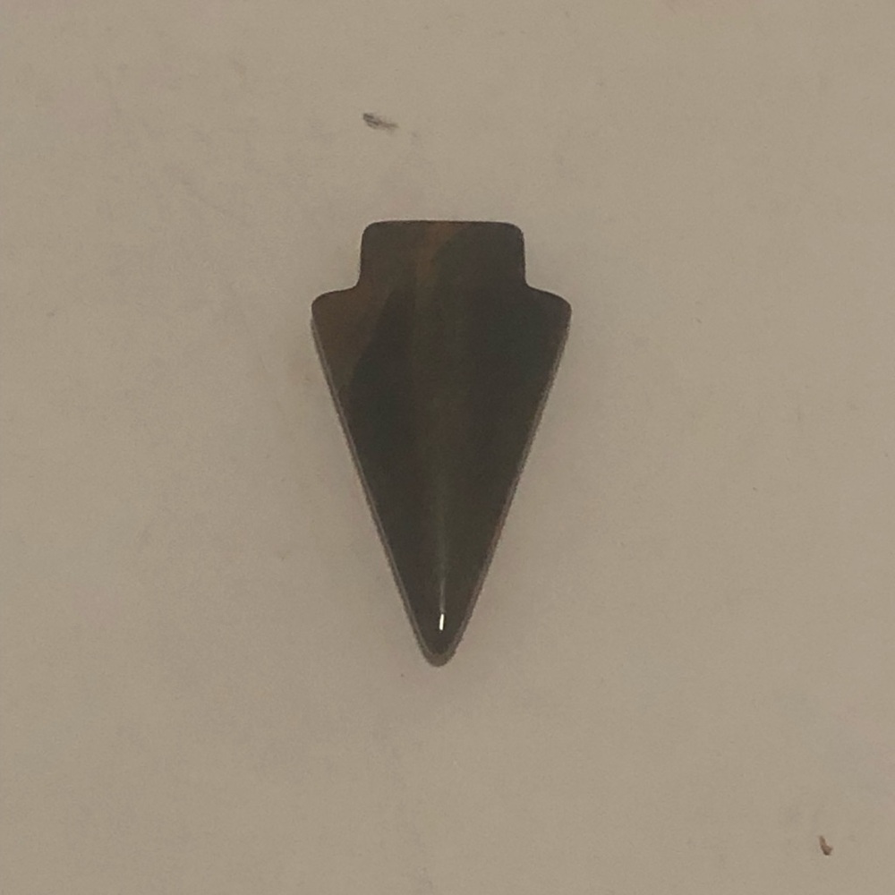 Small Arrowhead-Shaped Tigers Eye Crystal